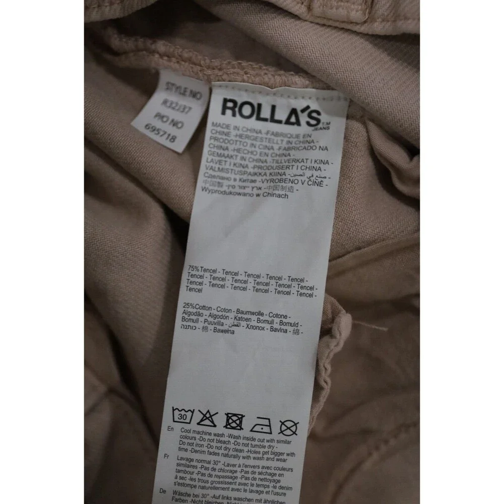 Rolla's Heidi High Rise Loose Straight Pink Jeans Womens Size 29 Barbie Denim - Picture 7 of 11
